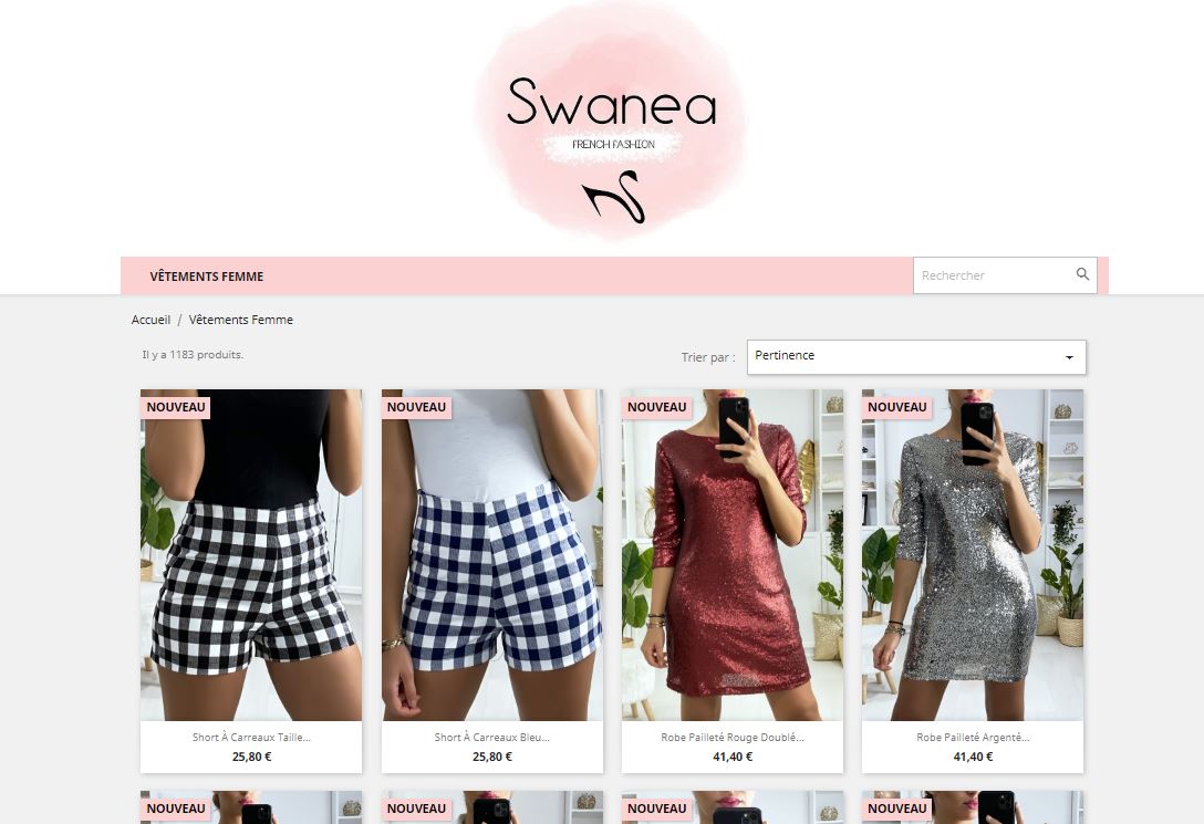 Site e-commerce de mode