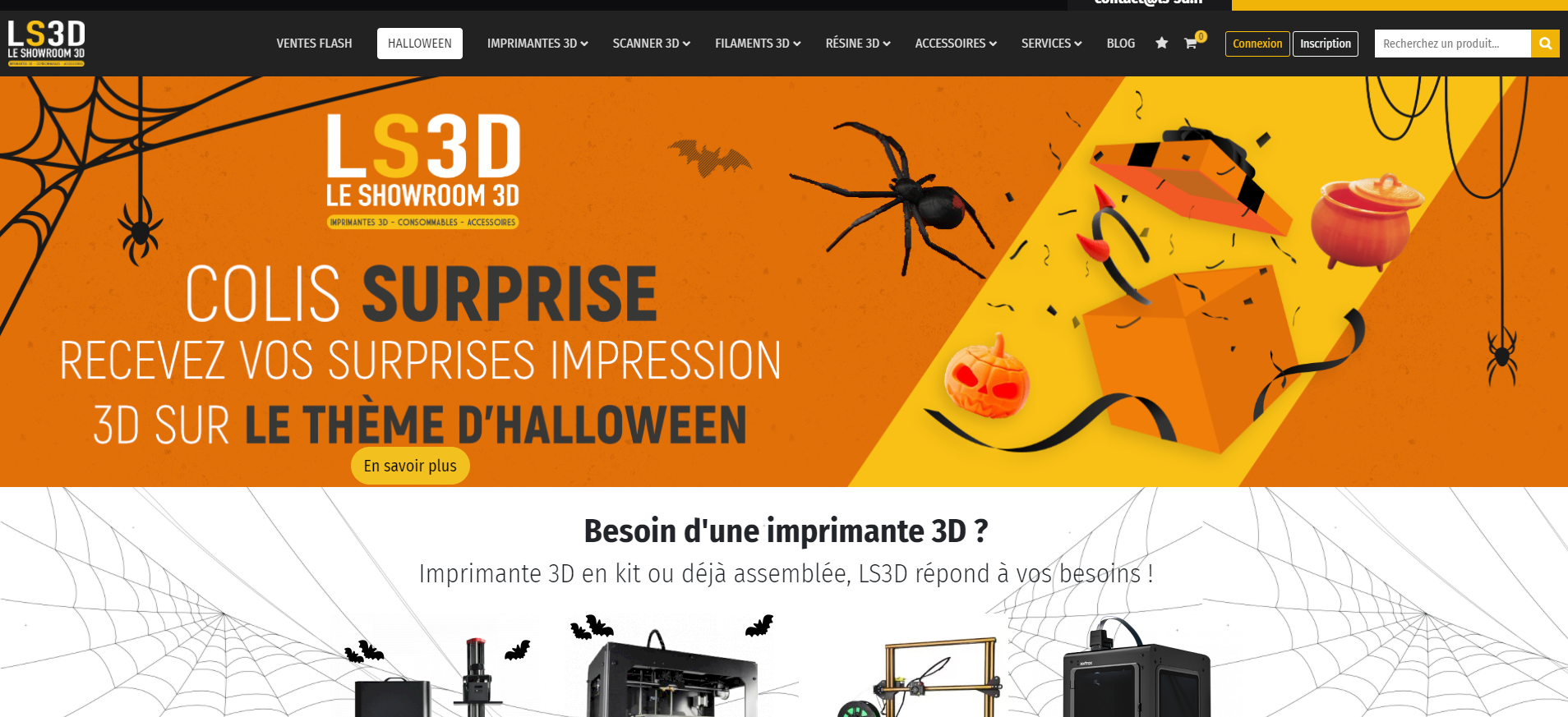 E-commerce imprimante 3D, consommables 3D et accessoires
